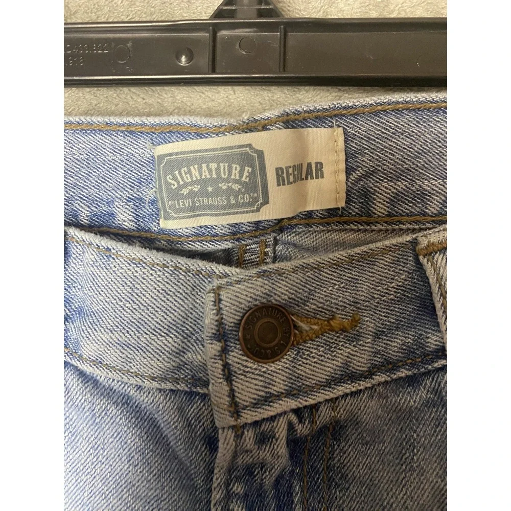 Signature Levi Strauss & Co Mens Jeans 36x30 Light Blue Regular Fit